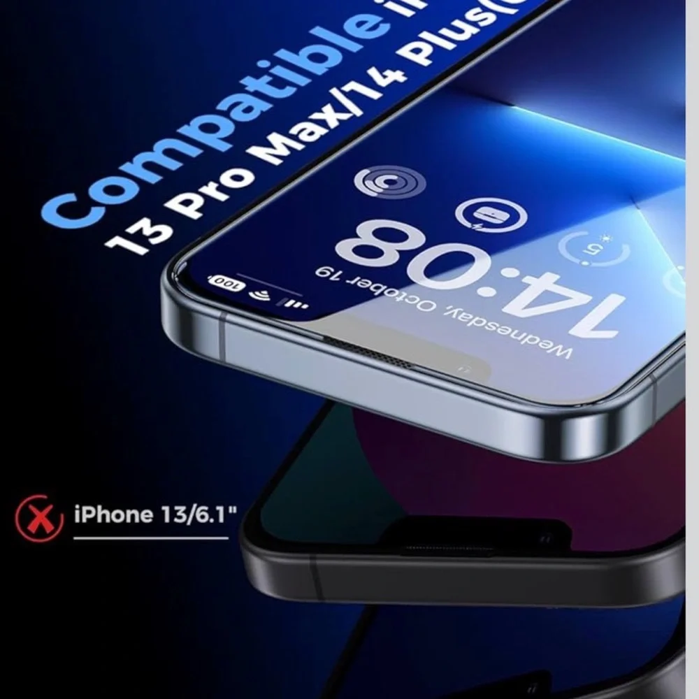 MAGIC JOHN 2 Pack for iPhone 13 Pro Max/iPhone 14 Plus 6.7 inch Screen Protector